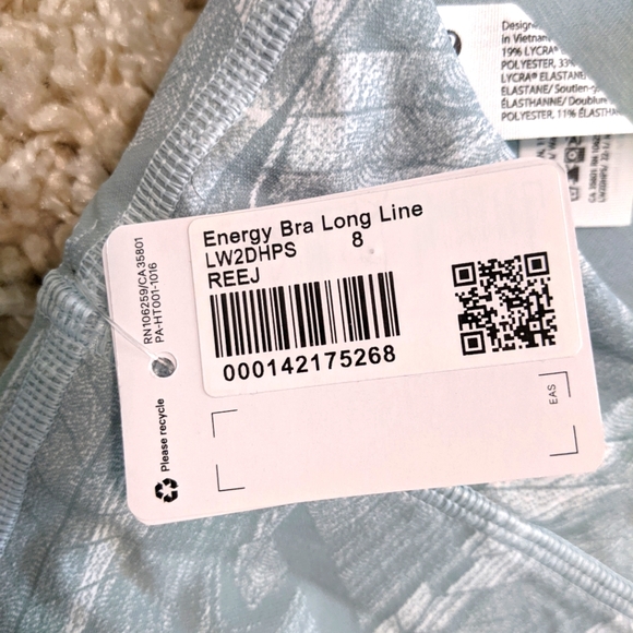 BNWT Lululemon energy bra longline - Picture 3 of 3